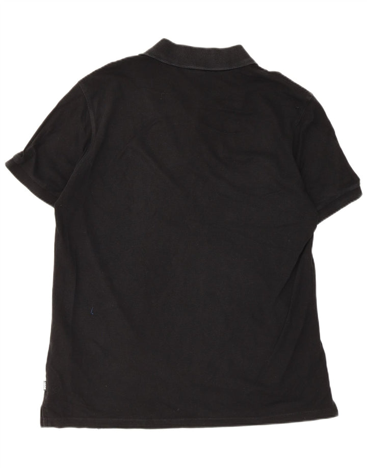Hugo Boss Mens Polo Shirt XL Black Cotton