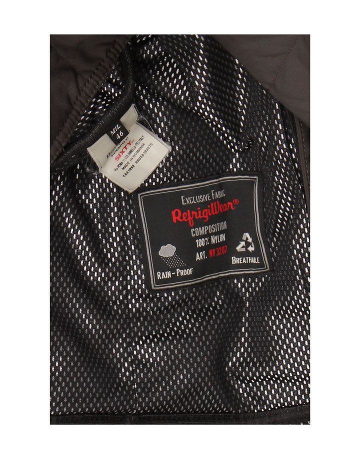 Cappotto imbottito con cappuccio da donna Refrigiwear IT 46 Large in nylon kaki