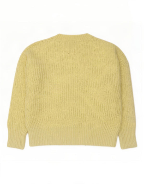 Pulover supradimensionat pentru femei Zara, cu gât turnut, UK 14, galben mediu