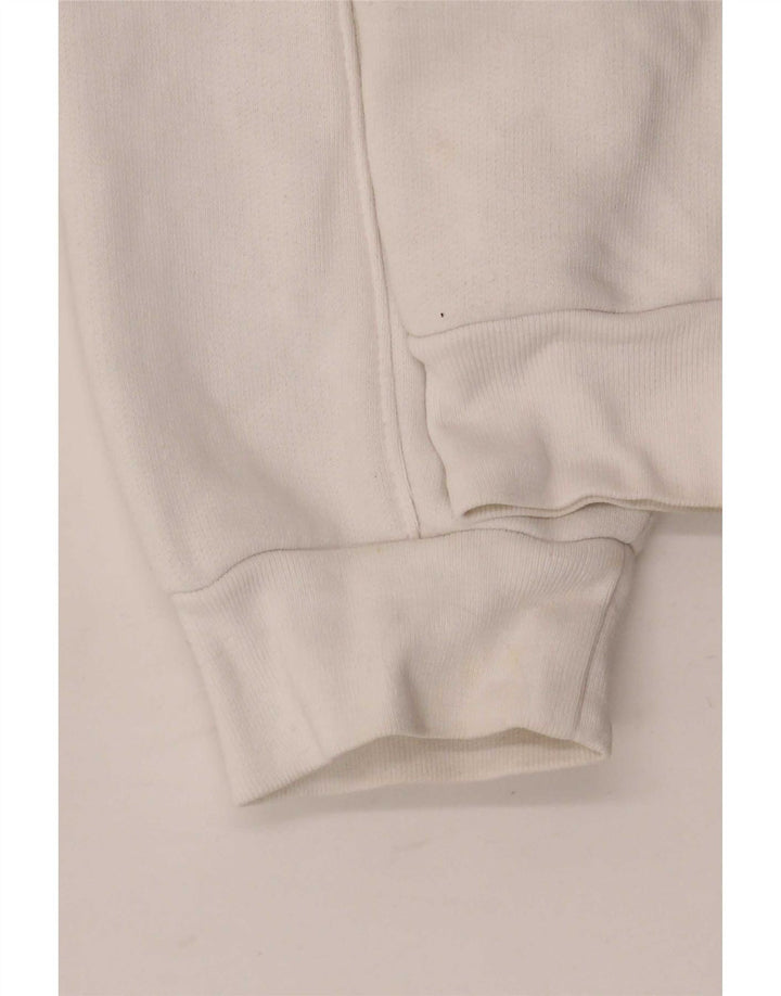 Levi's Donna Felpa oversize con grafica Maglione UK 16 Large Cotone bianco