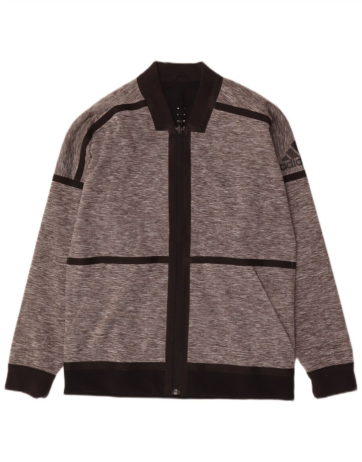 Giacca da ginnastica reversibile da uomo Adidas Small Grey Colourblock