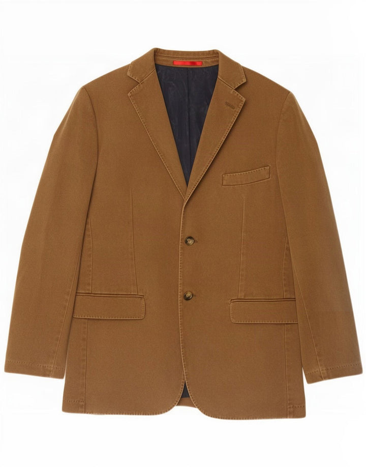 Gant Mens 2 Button Blazer Jacket EU 48 Medium Brown Bumbac