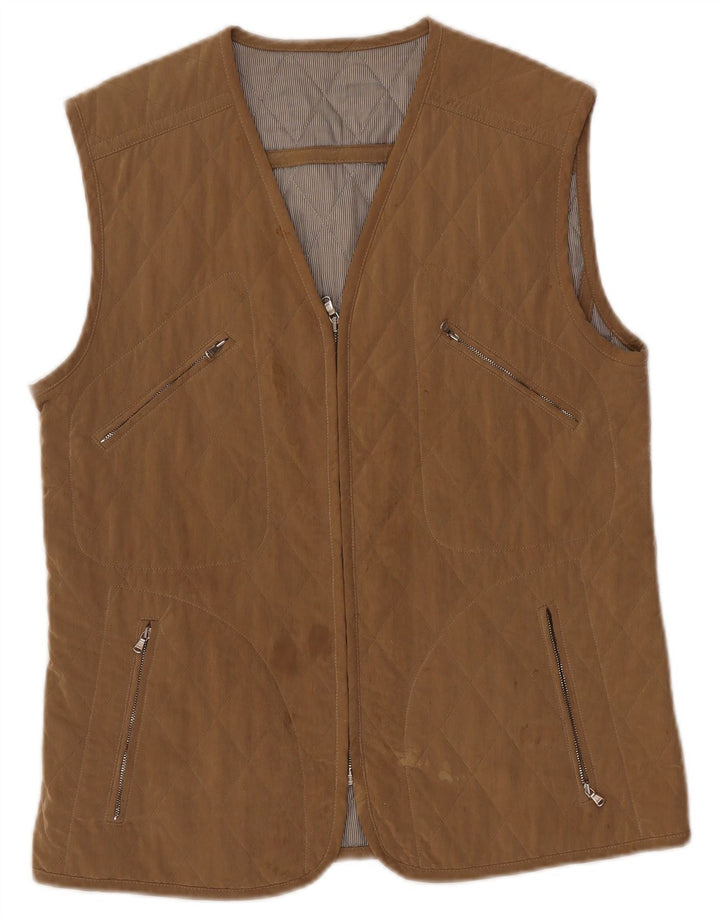 Allegri Dame Quilted Gilet UK 14 Medium Beige
