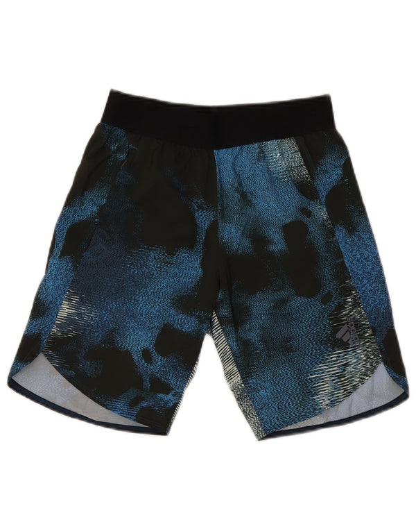 Adidas Sportshorts für Jungen, 11–12 Jahre, blaues Colourblock-Polyester