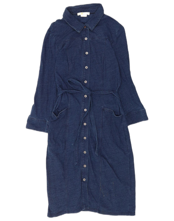Boden Γυναικείο πουκάμισο με 3/4 μανίκια UK 6 XS Navy Blue Cotton