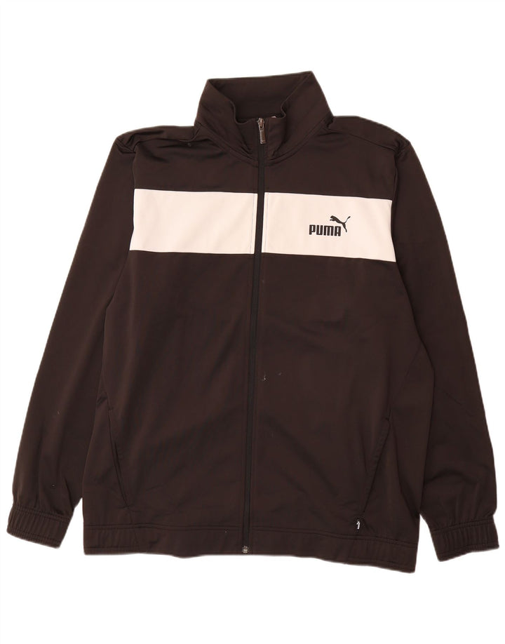 PUMA Mens Tracksuit Top Jacket XL Black Colourblock