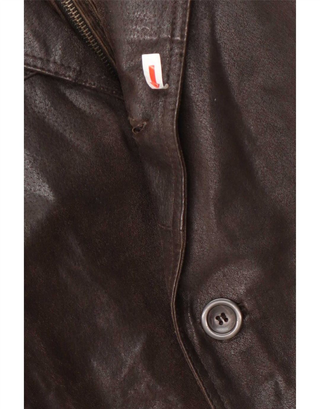 Jaqueta de couro masculina Bata IT 54 2XL marrom