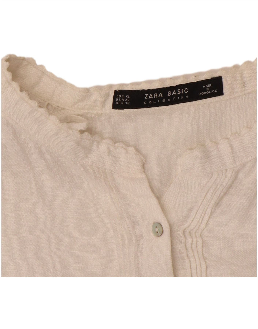 Zara skjortebluse til kvinder UK 18 XL Hvid
