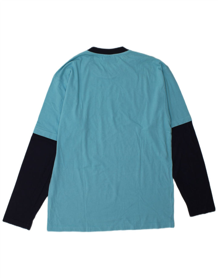Fila Herre Grafisk Top Langærmet Stor Blå Colourblock