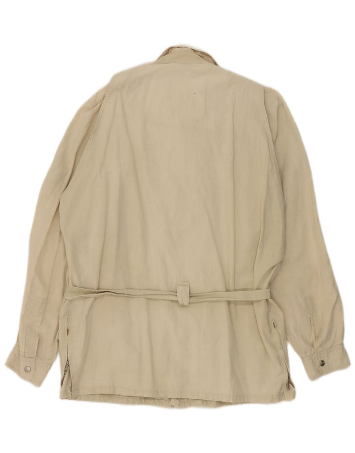 Veste utilitaire femme vintage UK 16 Grand Beige