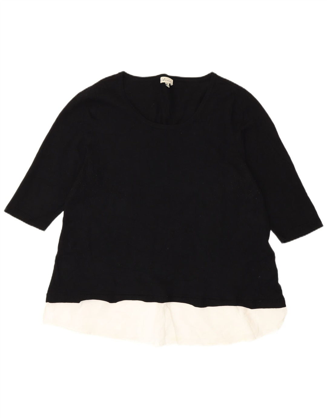 Marks & Spencer Womens Autograph Blouse Top UK 14 Medium Black Colourblock
