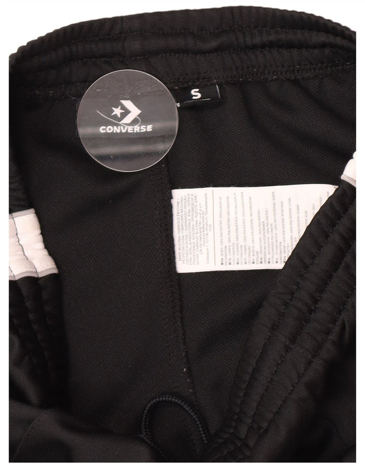 Converse træningsdragtsbukser til kvinder UK 8 Small Black Colourblock Polyester