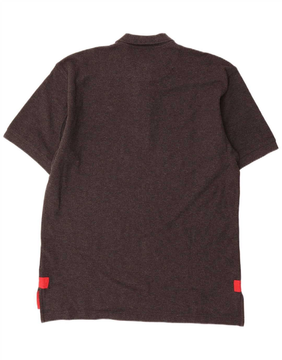 Orvis Mens Polo Shirt Medium Grey Flecked Cotton