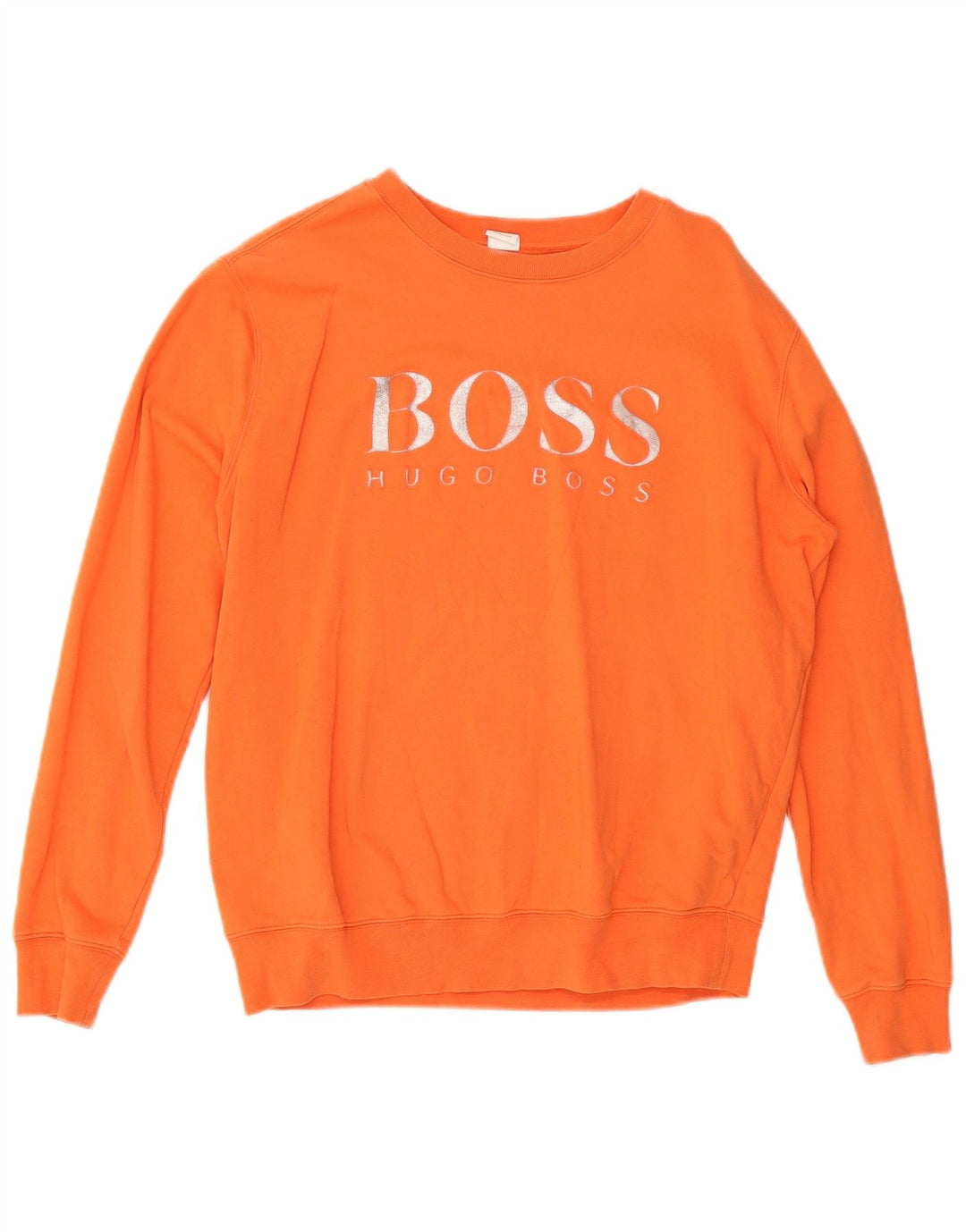 Hugo Boss Sweat-shirt graphique pour femme UK 14 Orange moyen