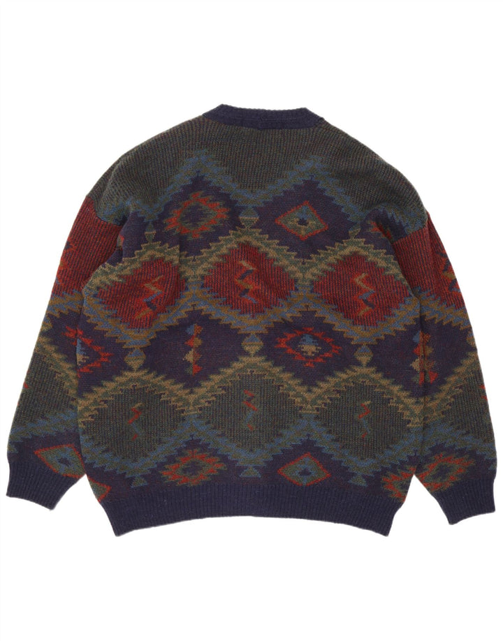 Marks & Spencer Mens St. Michael Cardigan Sweater XL Navy Blue Retro