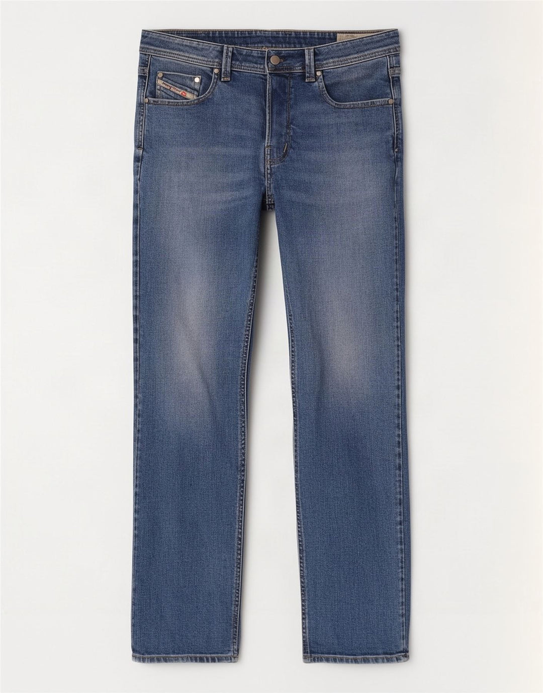 Jeans dritti da uomo Diesel W36 L32 in cotone blu