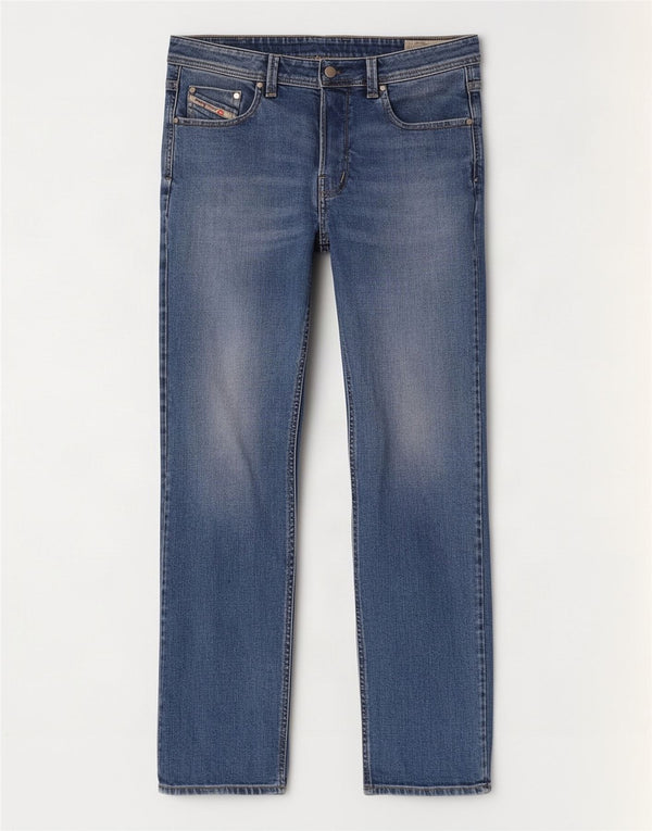 Diesel Mens Straight Jeans W36 L32 Blue Cotton