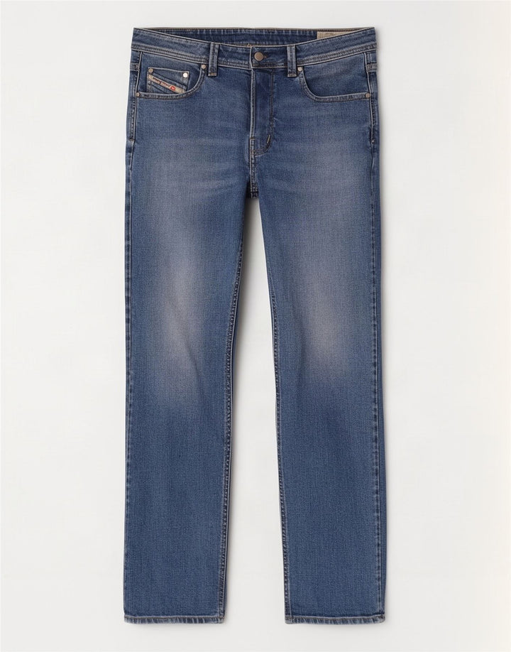 Jeans dritti da uomo Diesel W36 L32 in cotone blu