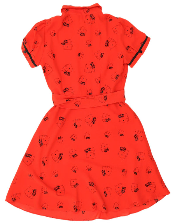 Γυναικεία τραπουλόχαρτα Myleene Klass Φόρεμα A-Line UK 14 Medium Red