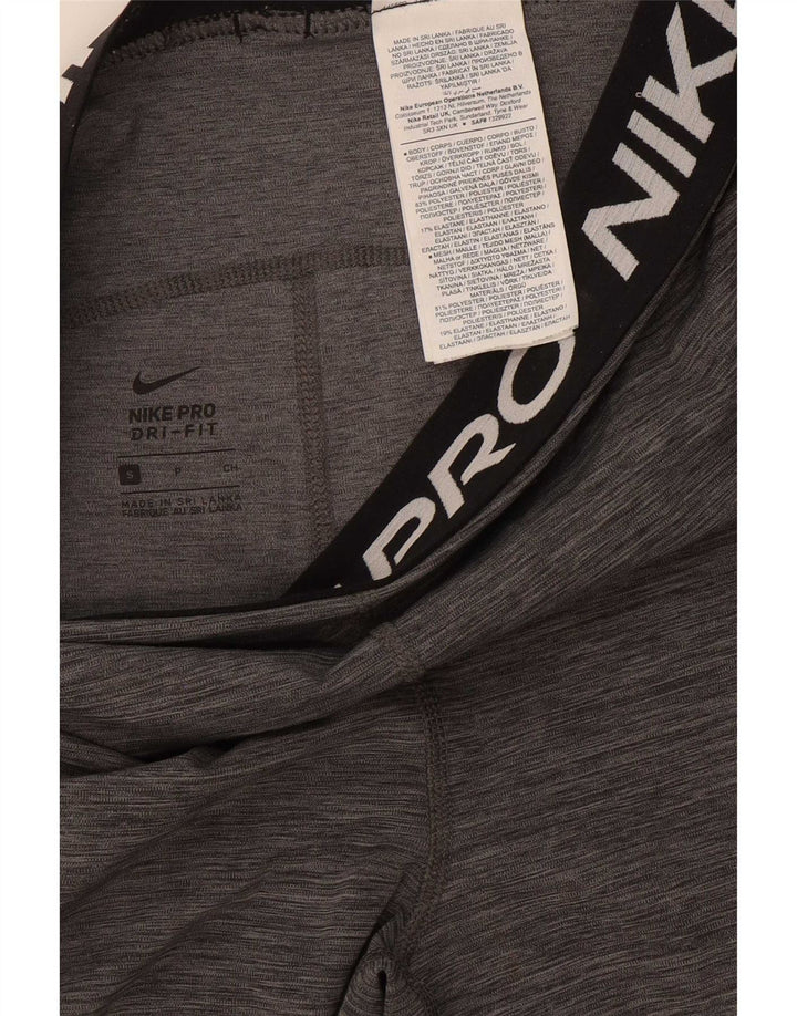 Leggings grafici da donna Nike UK 8 Small Poliestere color block grigio