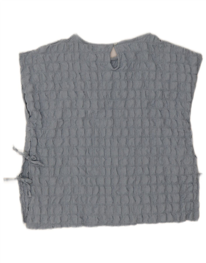 Zara Girls Sleeveless Blouse Top 13-14 Years Blue