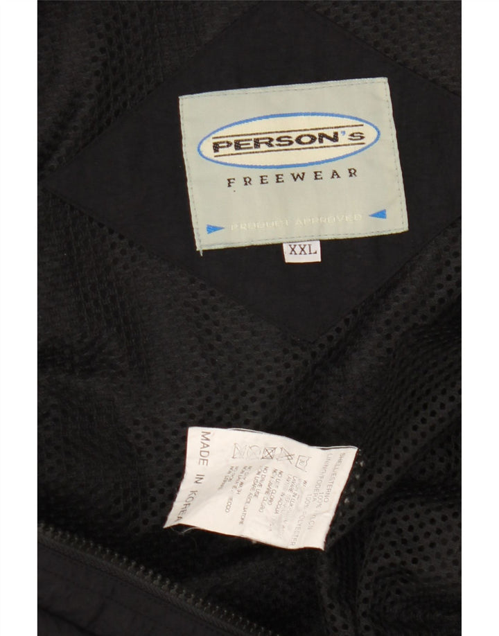 Person's Mens Utility Gilet UK 44 2XL Black Nylon