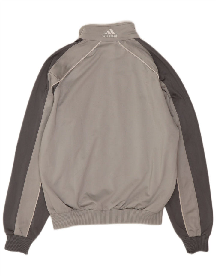Adidas Jungen 11-12 Jahre Graues Colourblock-Polyester