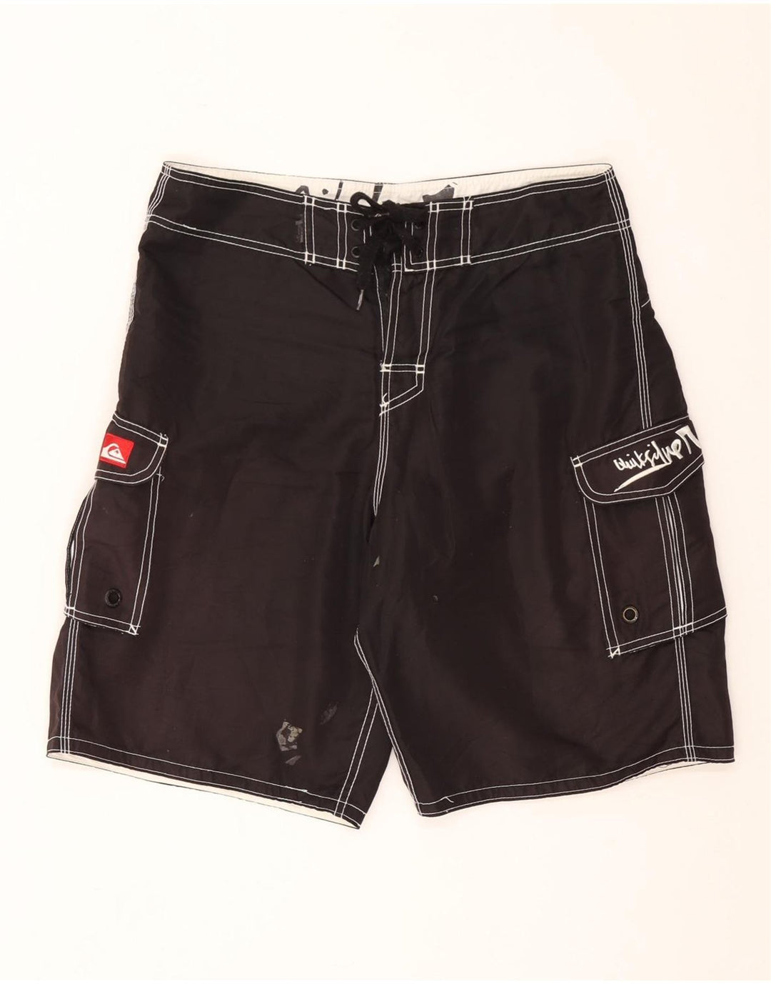 Męskie szorty kąpielowe Quiksilver Graphic Cargo, średnioszary poliester