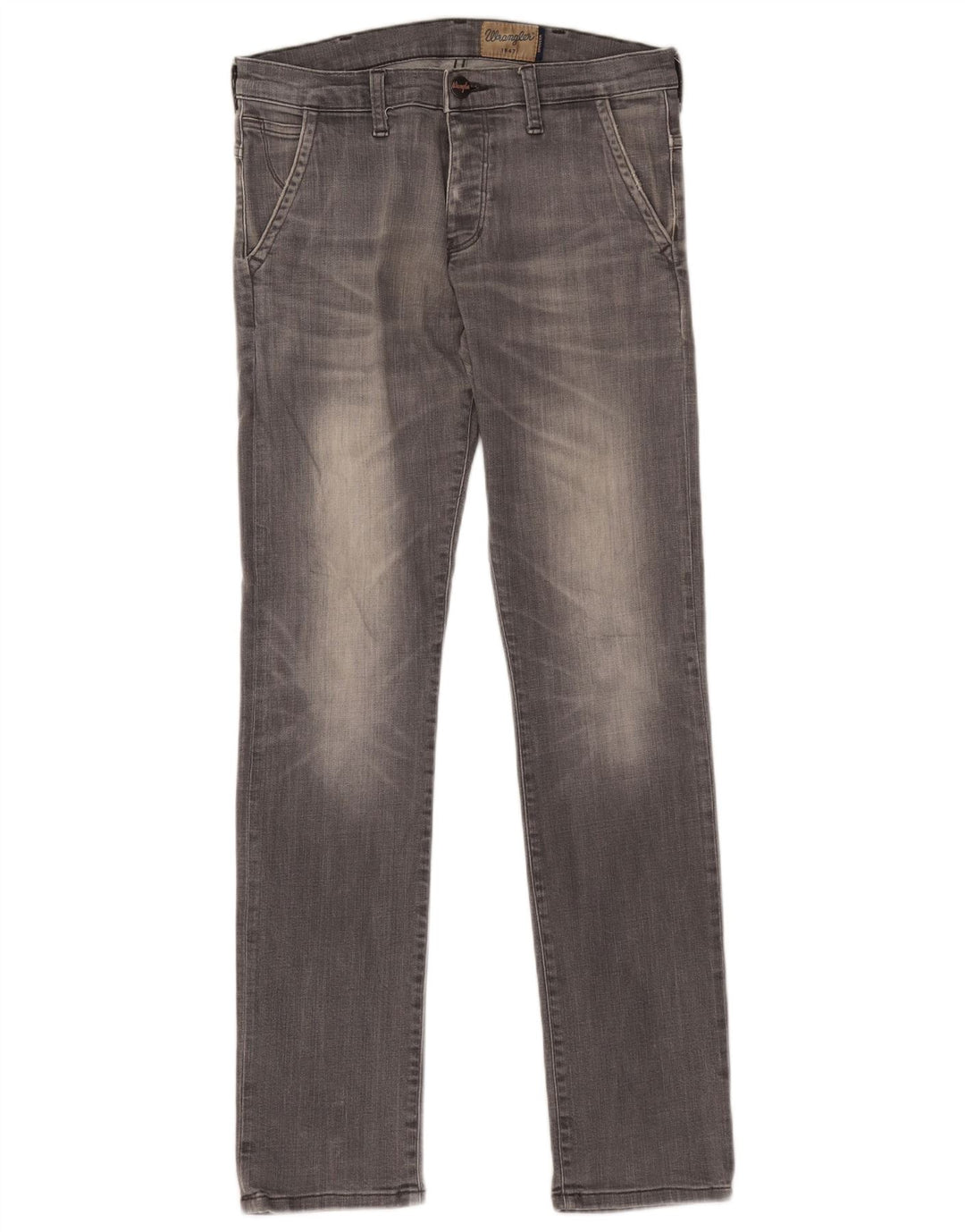 Wrangler Mens Spencer Slim Jeans W30 L34 Grey Cotton