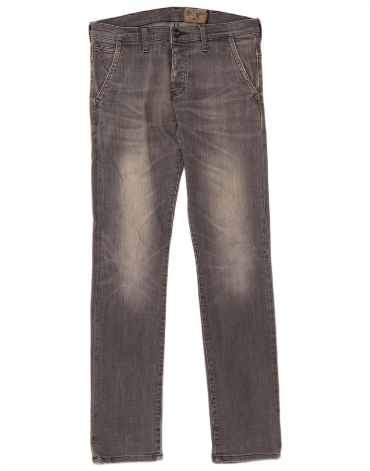 Wrangler Mens Spencer Slim Jeans W30 L34 Grey Cotton