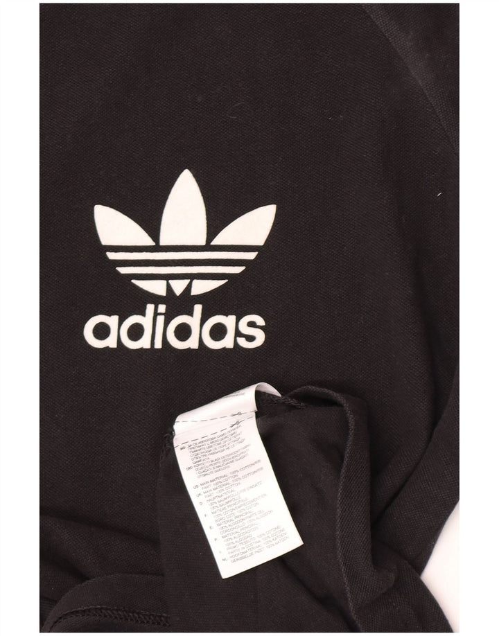 Adidas Hombre Gráfico Top Manga Larga Medio Algodón Negro