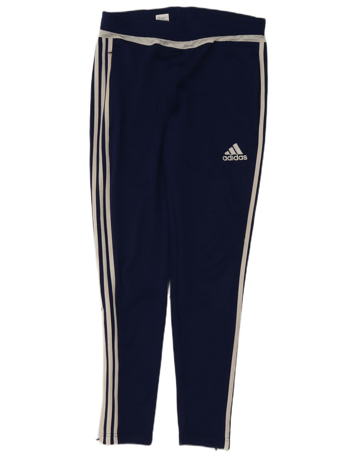 Adidas Herre Climacool Leggings Small Navy Blue Polyester