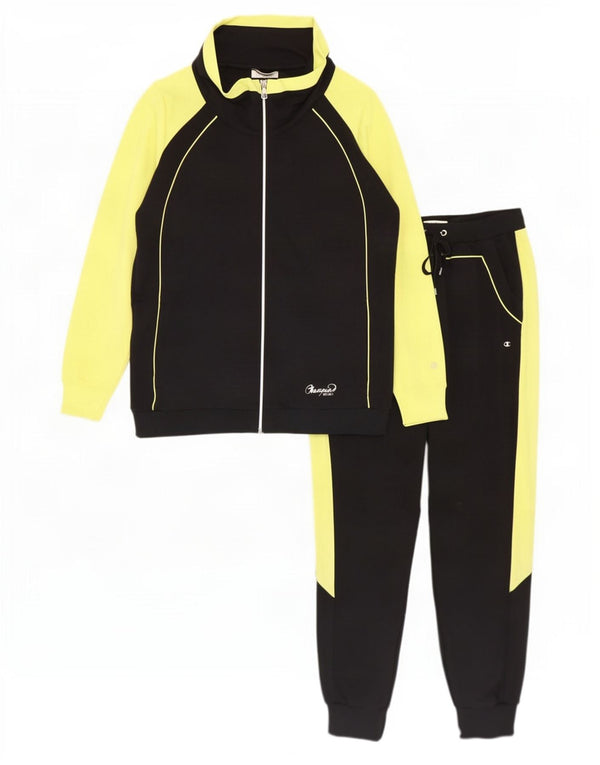 Tuta intera da donna Champion Heritage Fit UK 18 XL Black Colourblock