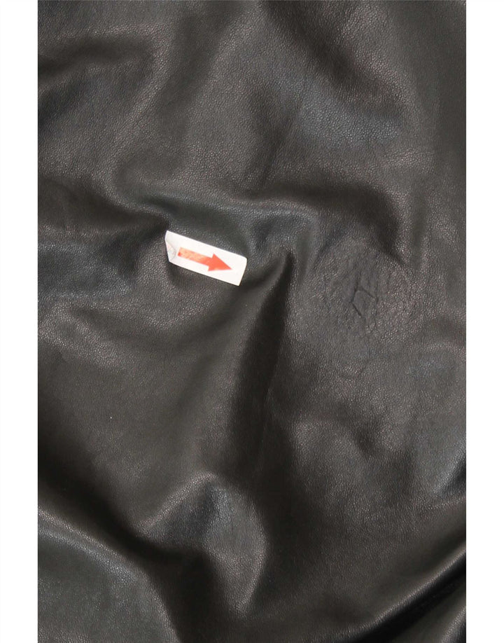 Jaqueta de couro masculina Lamatta IT 52 XL preta