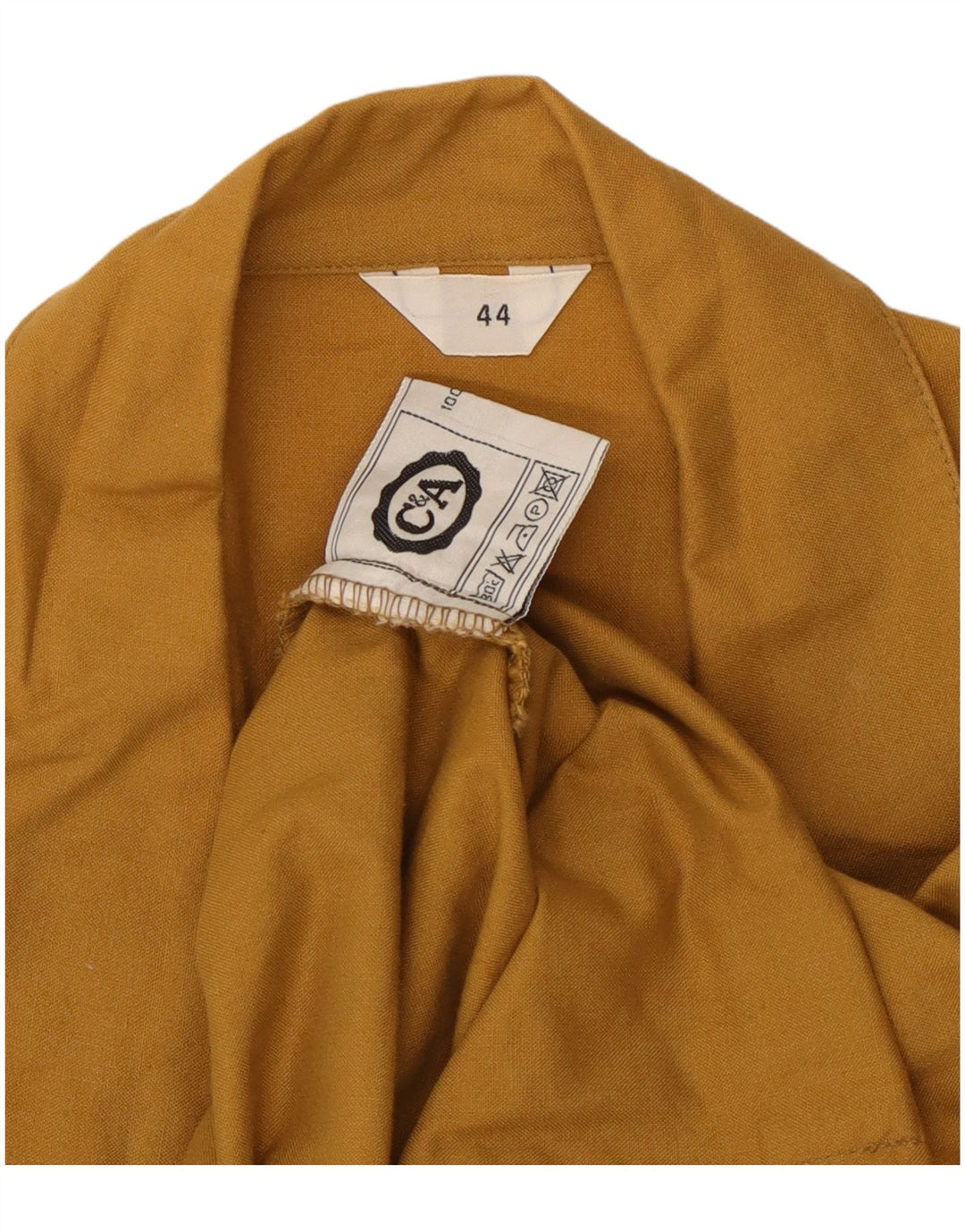 C & A Zweireihiger Blazer für Damen, EU 44, XL, gelbe Baumwolle