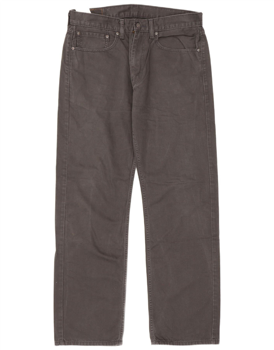 Levi's Mens 505 Straight Jeans W34 L32 Grey Cotton