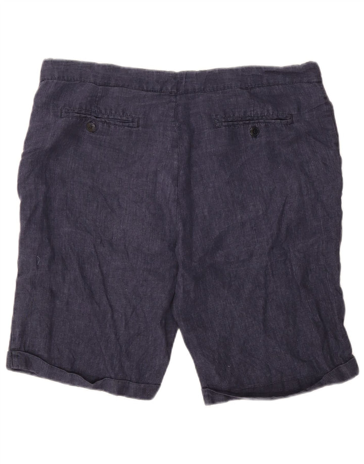 Zara Mens Chino Shorts W36 Large Navy Blue