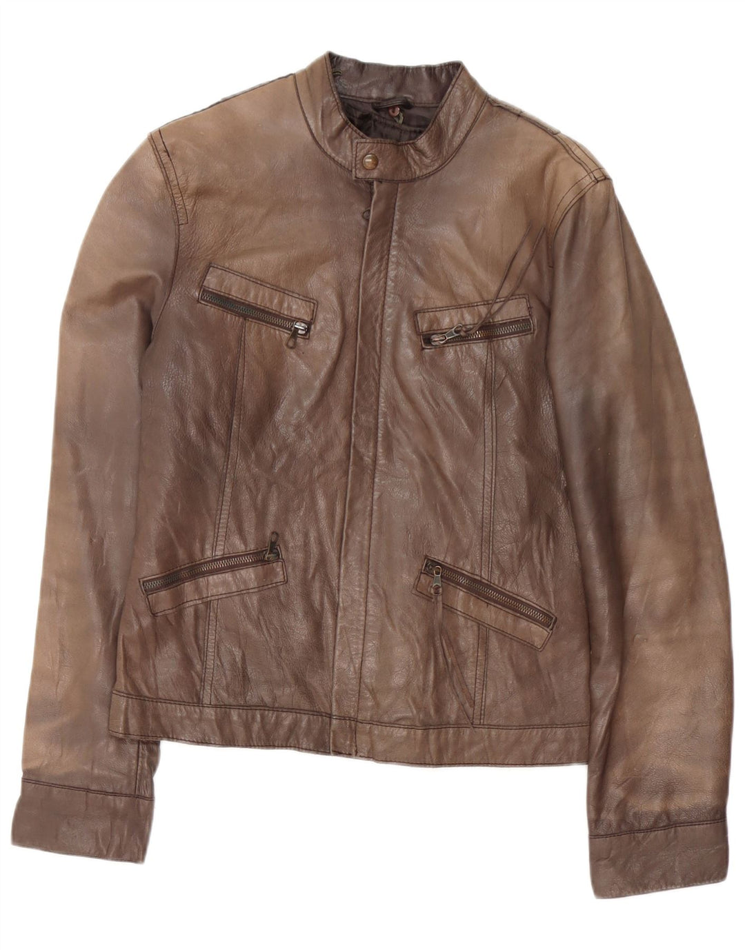 Giacca in pelle da donna GVB UK 14 Pelle marrone medio