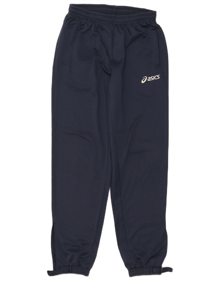 Asics Mens Tracksuit Trousers Joggers Medium  Navy Blue Polyester