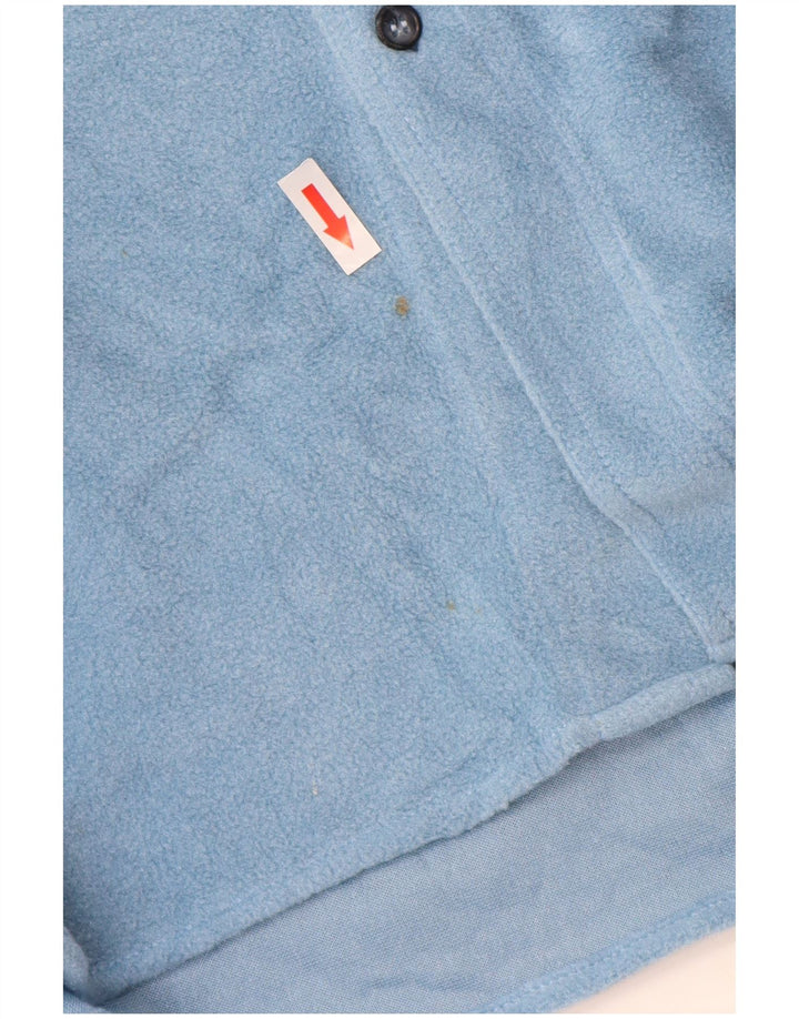 FILA Mens Fleece Shirt IT 52/54 Large Blue Polyester