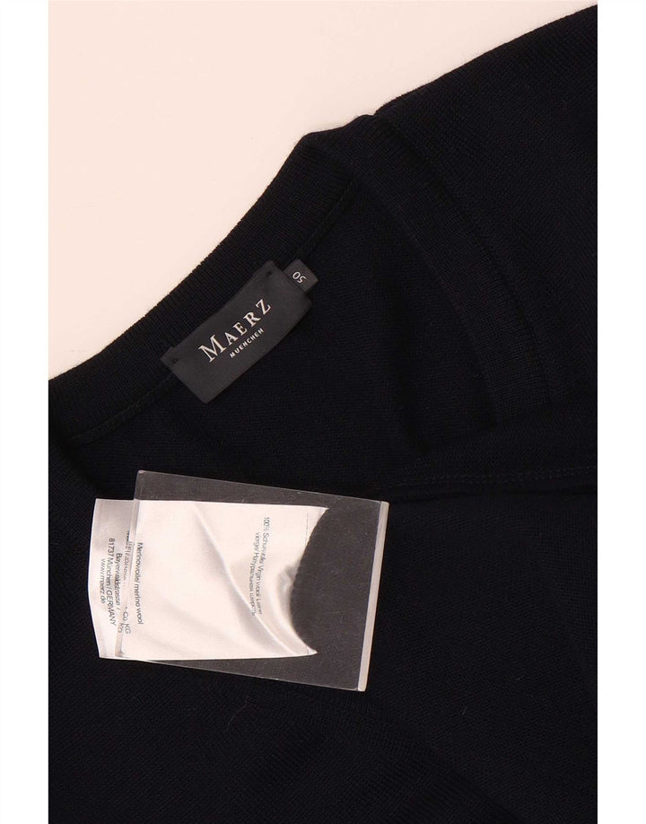Maerz Muenchen Mens Vest Tank Top IT 50 Medium Navy Blue Wool