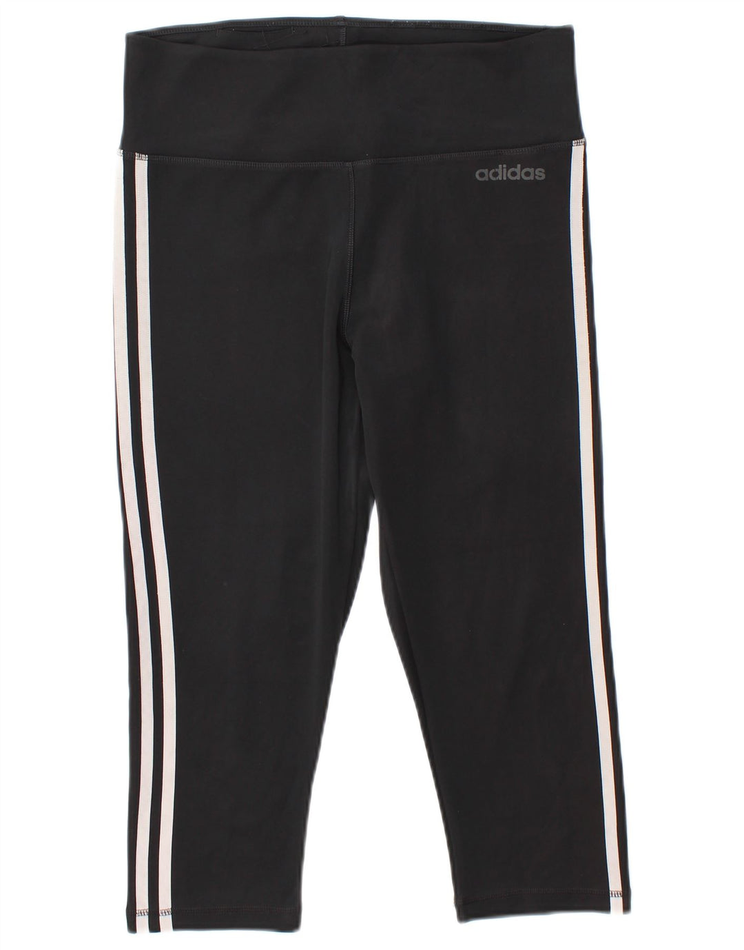 Adidas Dame Climalite Capri Leggings UK 12/14 Medium Black Polyester