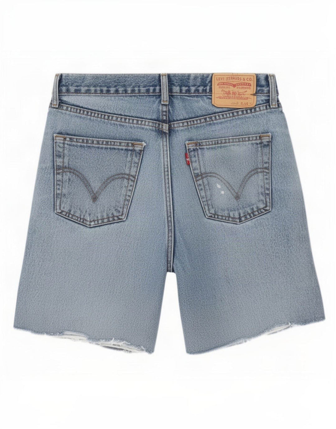 Levi's Uomo 751 Pantaloncini di jeans invecchiati W34 Large Blu