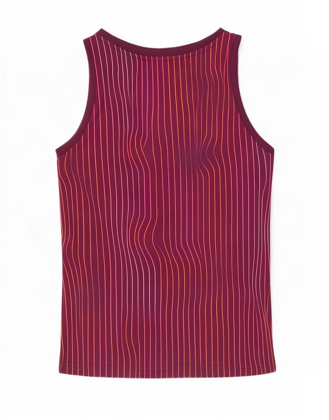 Adidas Mens Graphic Vest Top XS Burgundy Striped Polyester