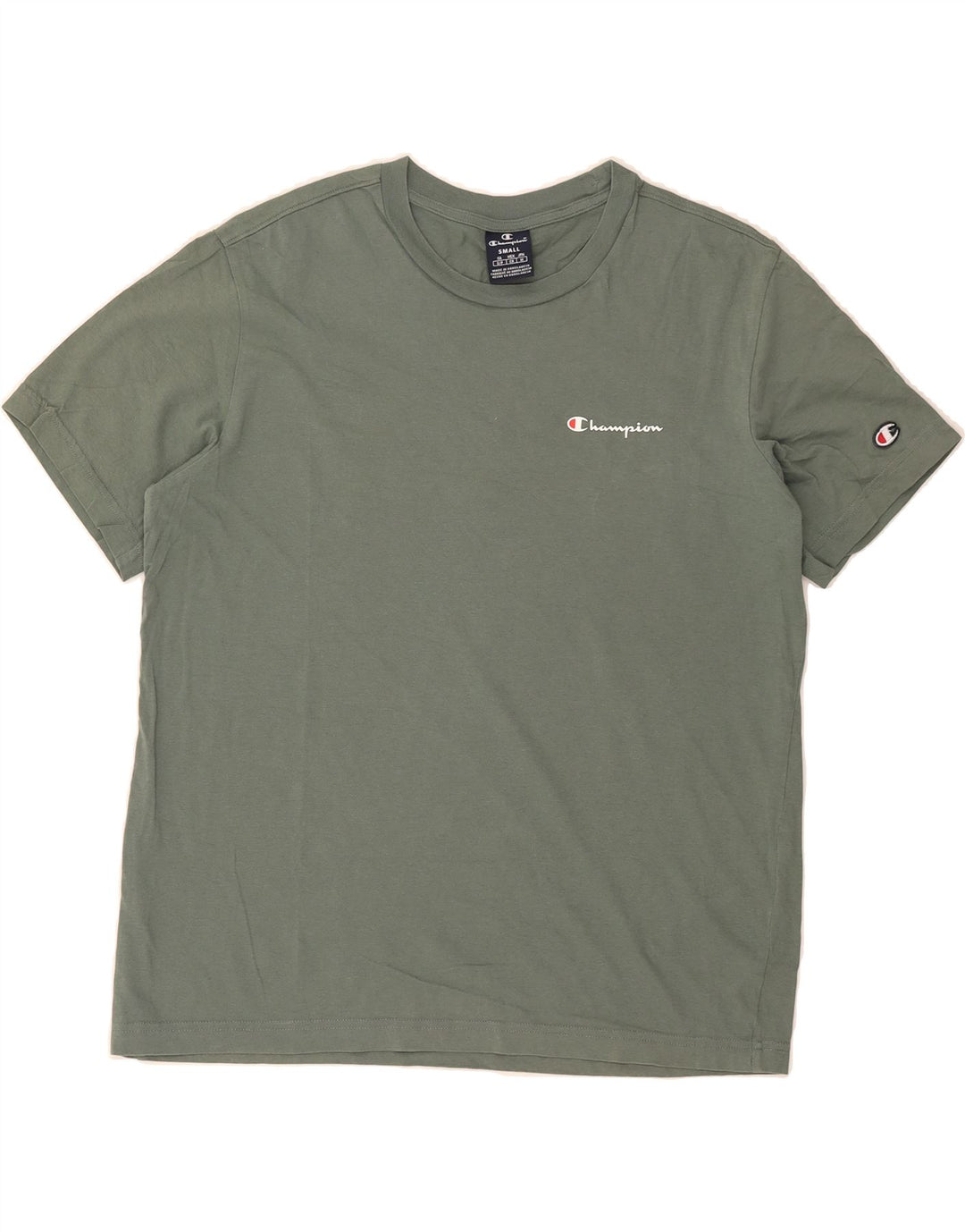 CHAMPION Mens T-Shirt Top Small Green Vintage Champion and Second-Hand Champion from Messina Hembry 