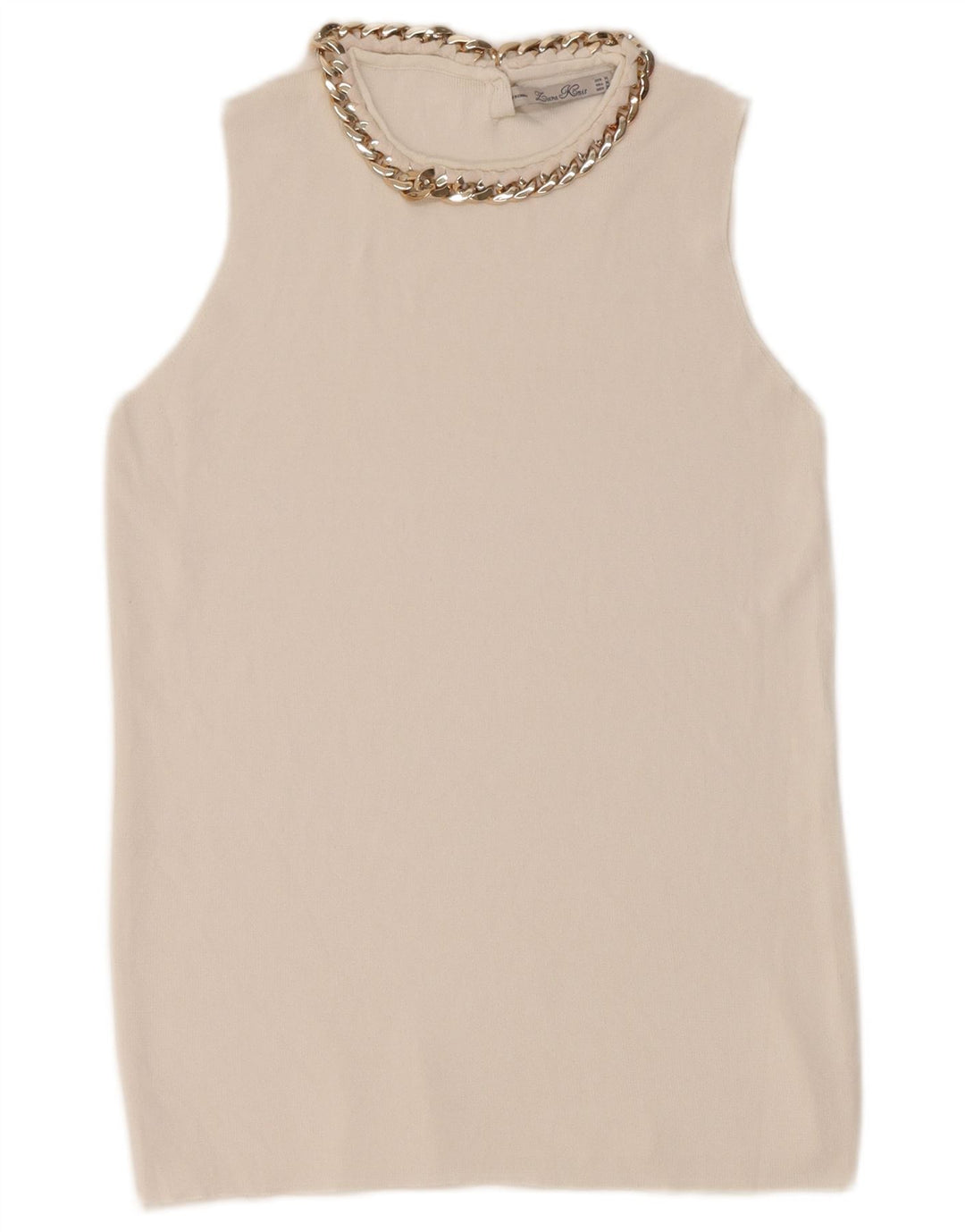 Zara Femme Débardeur UK 12 Medium Blanc