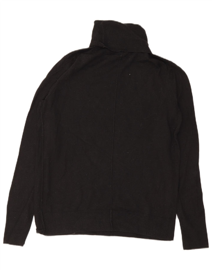 Gap Rollkragenpullover für Herren, Größe S, Schwarz, Baumwolle