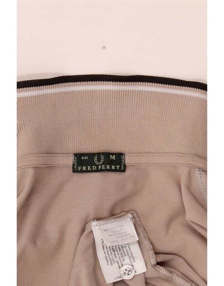 Fred Perry Damen Poloshirt UK 12 Mittelgraue Baumwolle