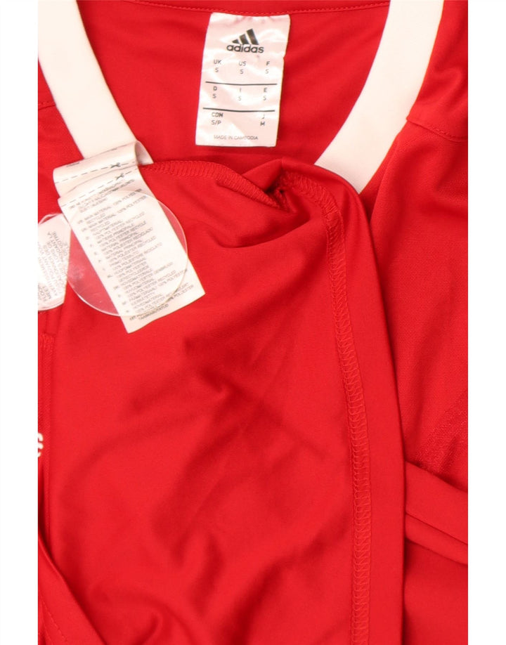 ADIDAS Herre Climalite Top Langærmet Lille Rød Polyester