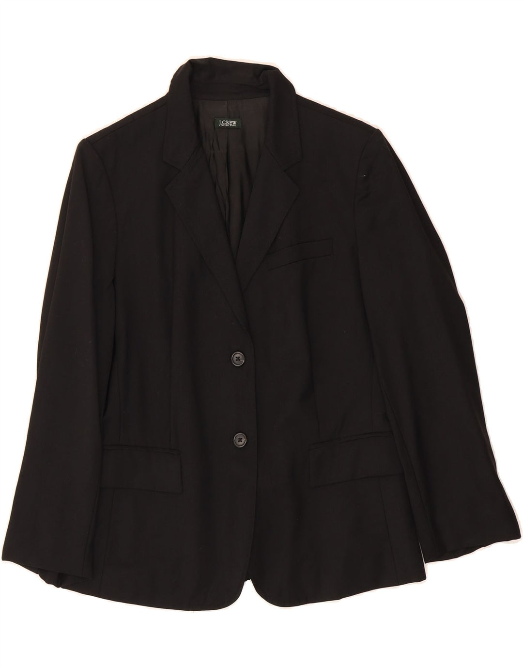 J. CREW Womens 2 Button Blazer Jacket UK 14 Medium Black Vintage J. Crew and Second-Hand J. Crew from Messina Hembry 